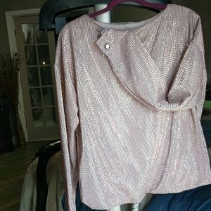 Size large pink blouse /sweater/shirt